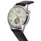 Citizen Calf Leather Strap Open Heart Ivory Dial Automatic NH9130-17A Men's Watch