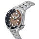 Seiko 5 Sports SKX Style Stainless Steel Transparent Orange Dial Automatic SRPJ47K1 100M Men's Watch