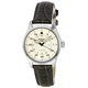 Seiko 5 Sports GMT Champagne Flieger Suit Style Leather Strap Automatic SRPJ87K1 100M Men's Watch